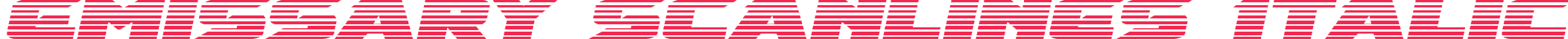 Emissary Scanlines Italic